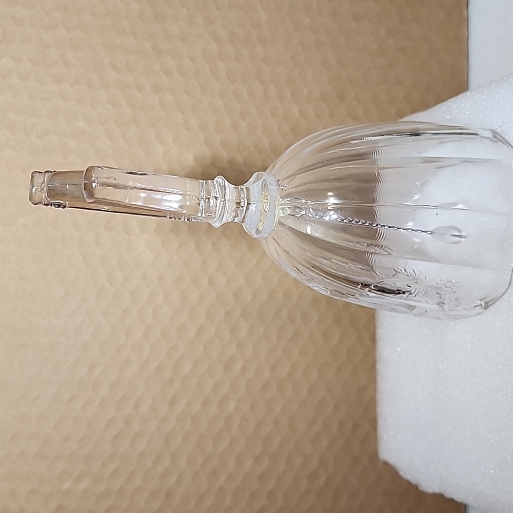 Bell with Lyre Harp Handle. ArtMart Vintage original sticker 24% Lead Crystal - Picture 8 of 12